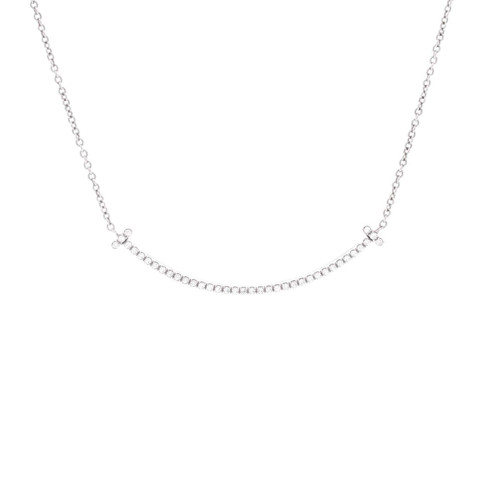 Tiffany & Co. Small T Smile Pendant Necklace
